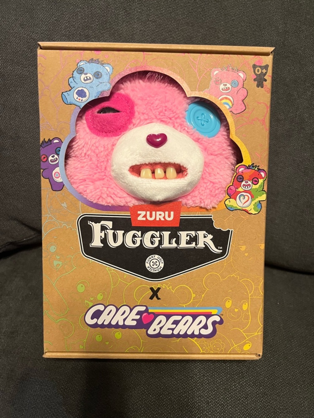 Fuggler x Care Bears Cheer Bear Plush Pink New In Box